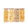 Runde Vorratsgläser mit Bambusdeckel 4er Set 1700ml