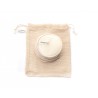 Abschminkpads Bambus und Baumwolle 12er Set beige