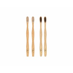 Bambus Zahnbürsten 4er Set