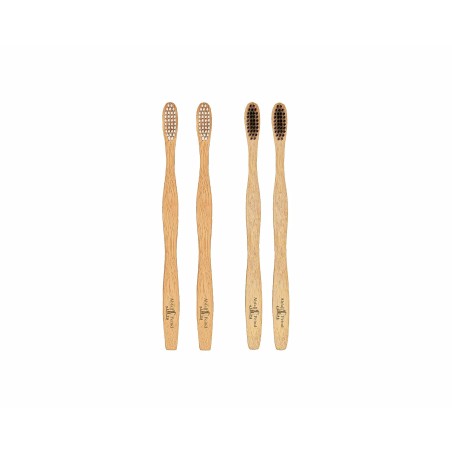 Bambus Zahnbürsten 4er Set