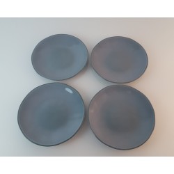 Dessertteller grünblau aus Keramik