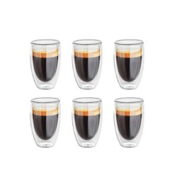 Doppelwandige 450 ml Gläser im 6er Set