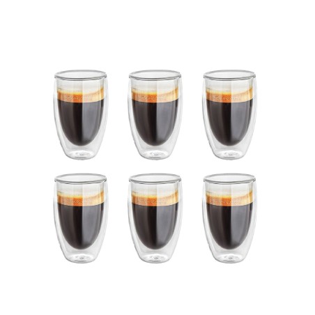 Doppelwandige 450 ml Gläser im 6er Set