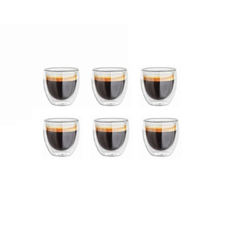Doppelwandige 90 ml Gläser im 6er Set