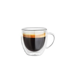 Doppelwandiges Glas mit Henkel 200 ml