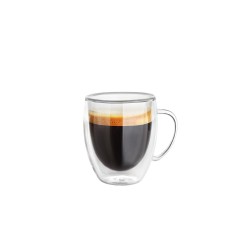 Doppelwandiges Glas mit Henkel 350 ml