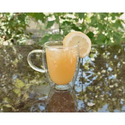 Doppelwandiges Glas mit Henkel 350 ml