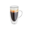 Doppelwandiges Glas mit Henkel 600 ml