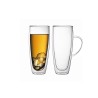 Doppelwandiges Glas mit Henkel 600 ml
