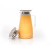 Glaskaraffe mit Edelstahldeckel  breit 1500 ml