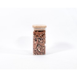 Schmale quadratische Gewürzgläser 12 cm hoch 10er Set