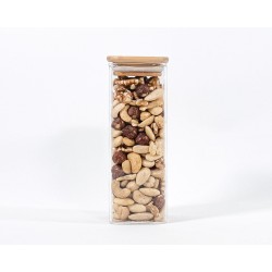 Schmale quadratische Vorratsgläser 16 cm hoch 10er Set