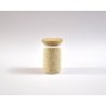 Schmale Vorratsgläser 10 cm hoch Bambusdeckel 10er Set