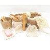 Seifenbeutel gross aus Sisal zum Duschen 4er Set
