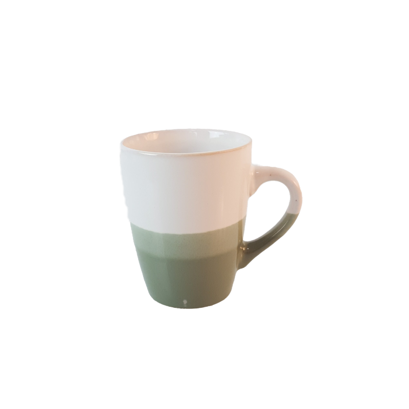 Tasse weissgrün 340ml