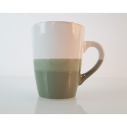 Tasse weissgrün 340ml