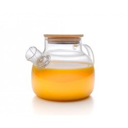 Teekanne mit  Bambus-Deckel 1000 ml