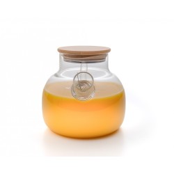 Teekanne mit  Bambus-Deckel 1000 ml