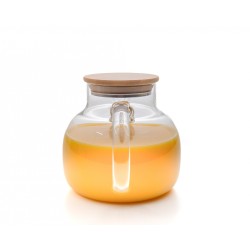 Teekanne mit  Bambus-Deckel 1000 ml