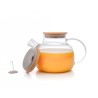 Teekanne mit  Bambus-Deckel 1000 ml