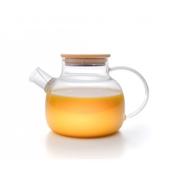 Teekanne mit  Bambus-Deckel 1000 ml