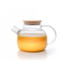 Teekanne mit  Bambus-Deckel 1000 ml