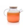 Teekanne mit  Bambus-Deckel 1400 ml