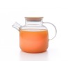 Teekanne mit  Bambus-Deckel 1400 ml