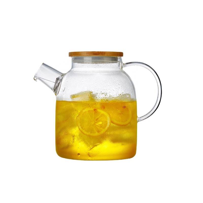 Teekanne mit Bambus-Deckel 1500 ml Teekanne mit Bambus-Deckel 1500 ml
