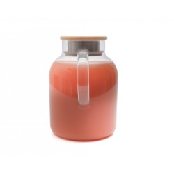 Teekanne mit  Bambus-Deckel 1400 ml
