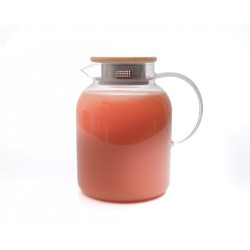 Teekanne mit  Bambus-Deckel 1400 ml