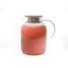 Teekanne mit  Bambus-Deckel 1400 ml
