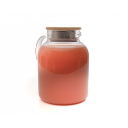 Teekanne mit  Bambus-Deckel 1400 ml