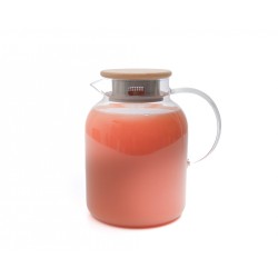 Teekanne mit  Bambus-Deckel 1400 ml