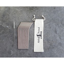 Trinkhalme aus Edelstahl 10er Set