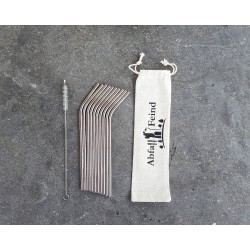 Trinkhalme aus Edelstahl 10er Set