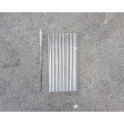 Trinkhalme aus Glas 10er Set